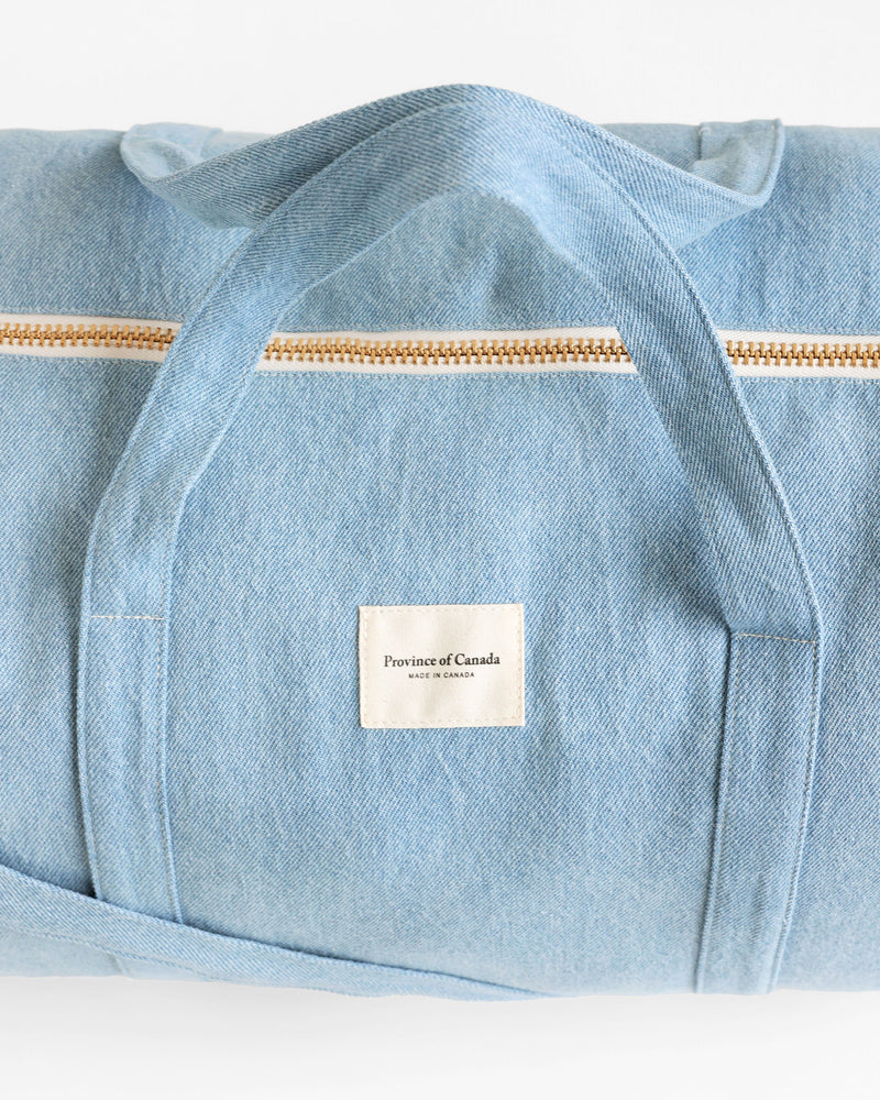 Made in Canada 100% Cotton Denim Duffle Bag - Province of Canada