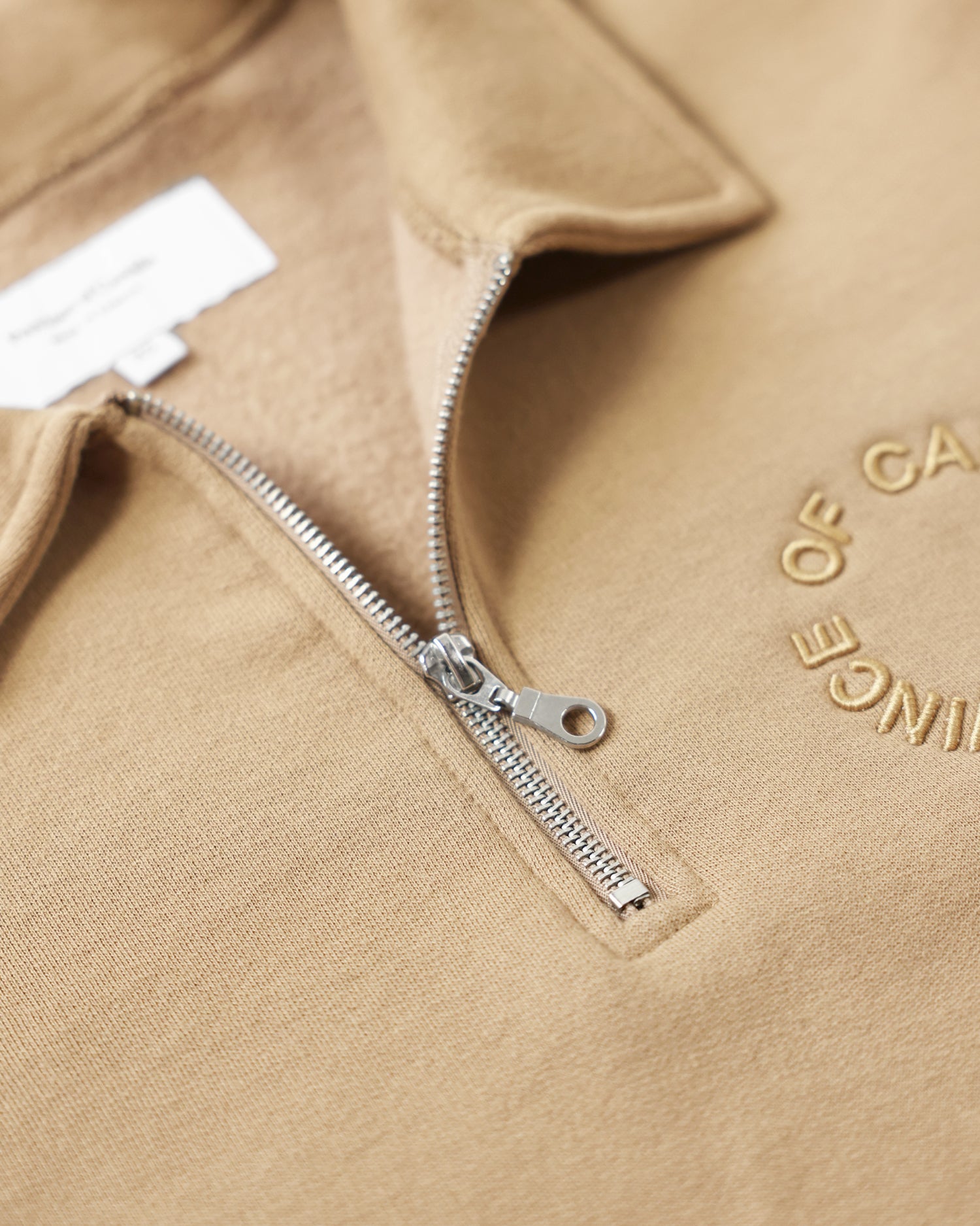 Made in Canada Half Zip Fleece Sweatshirt Dune Unisex - Province of Canada