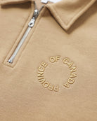 Made in Canada Half Zip Fleece Sweatshirt Dune Unisex - Province of Canada