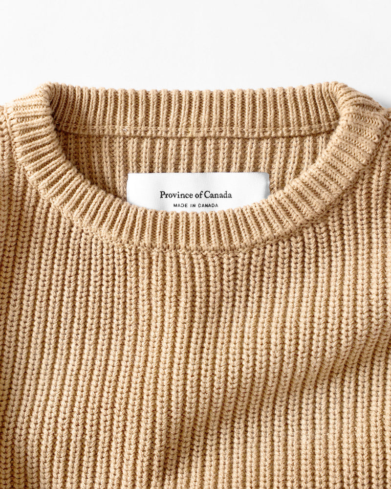Cotton Knit Sweater Dune - Unisex – Province of Canada