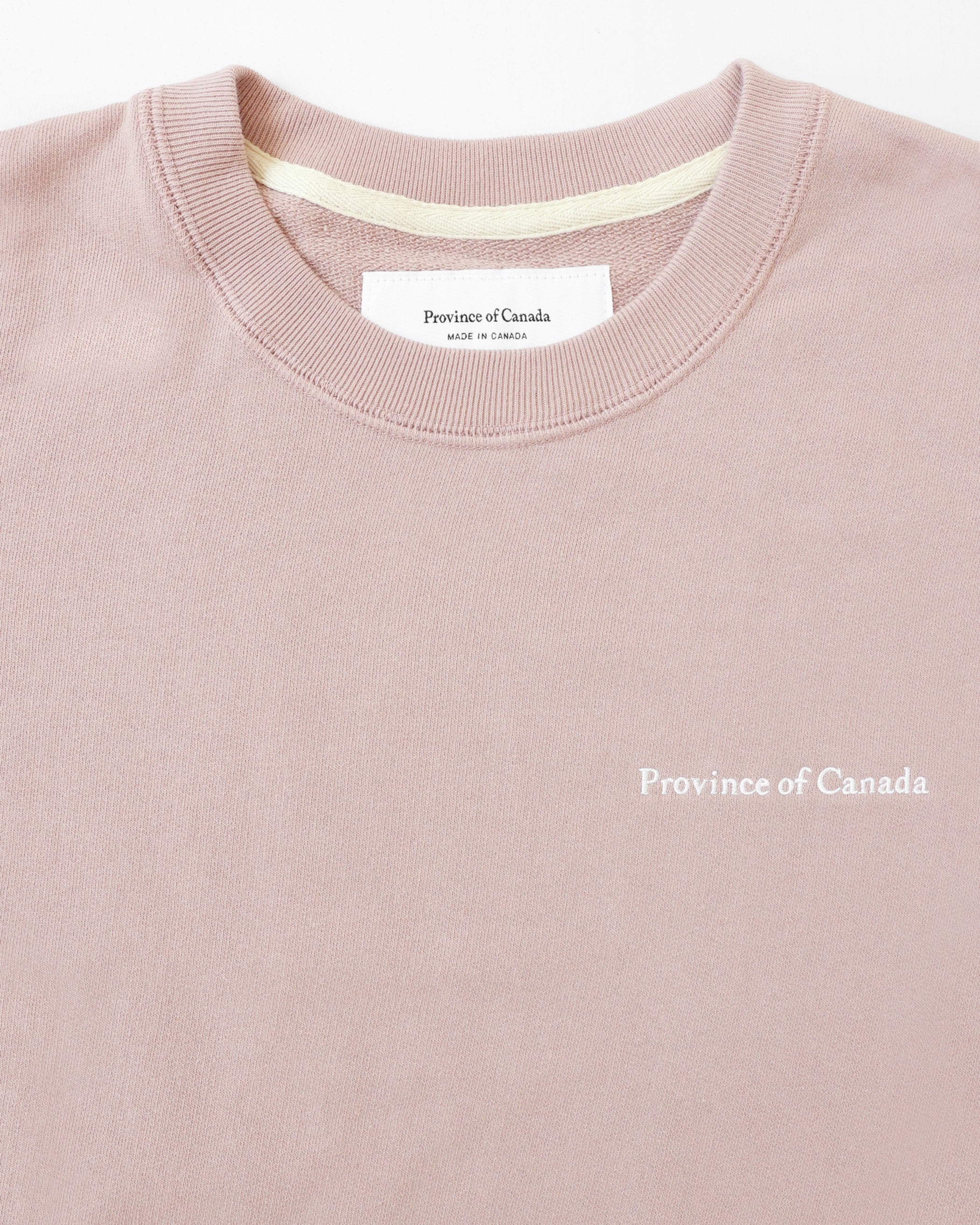 Made in Canada 100% Cotton French Terry Long Sweatshirt Tunic Dusk Pink - Province of Canada