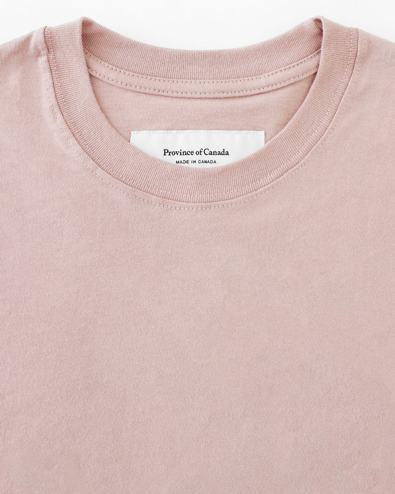 Made in Canada 100% Organic Cotton Monday Crop Top Dusk Dirty Pink Champagne - Province of Canada