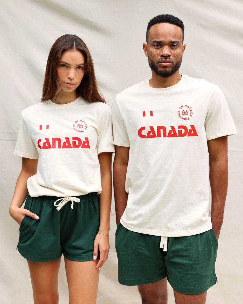 The Player Kit Canada Tee Natural - Unisex - Made in Canada - Province of Canada