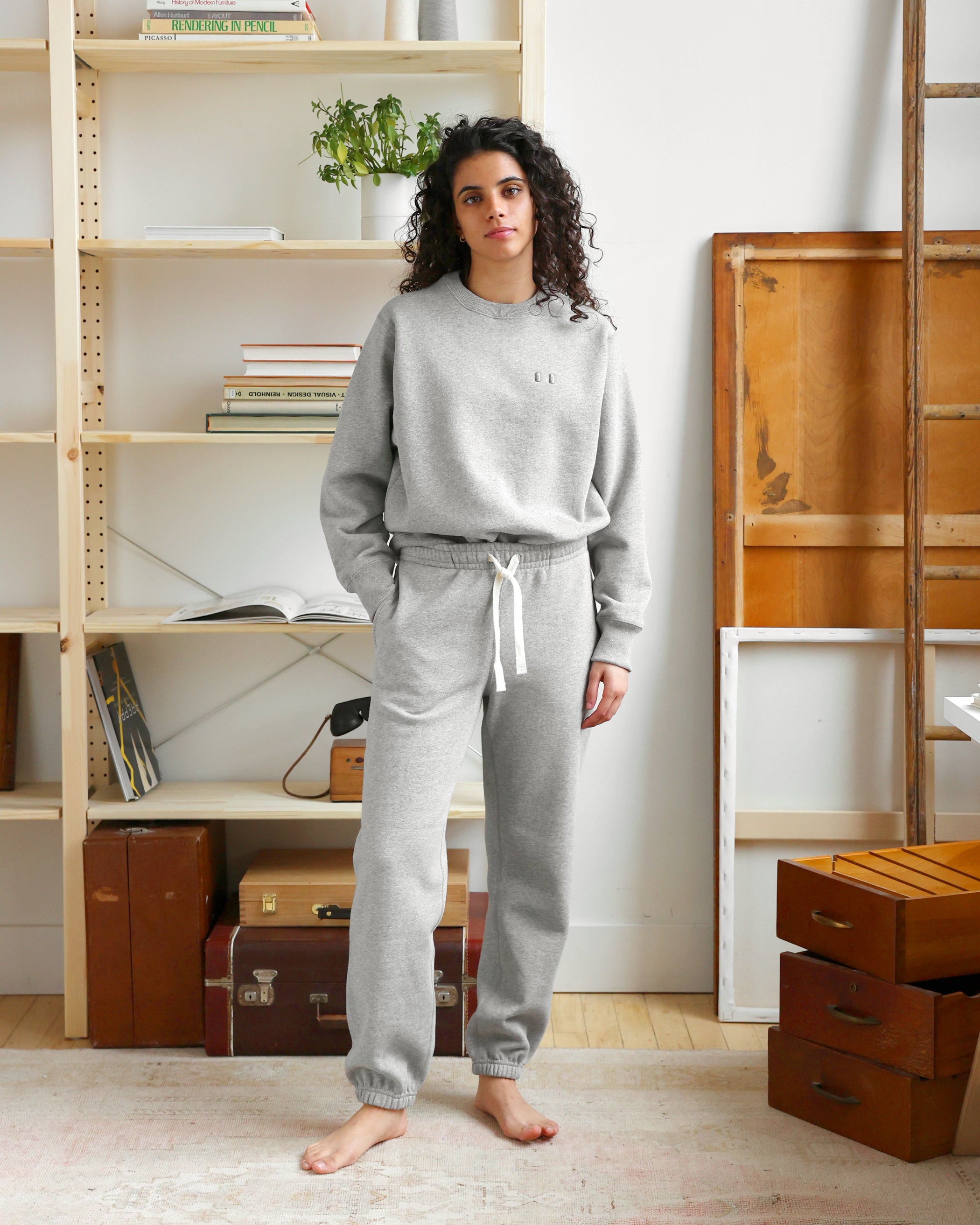 Flag Fleece Sweatshirt Heather Grey - Unisex – Province of Canada