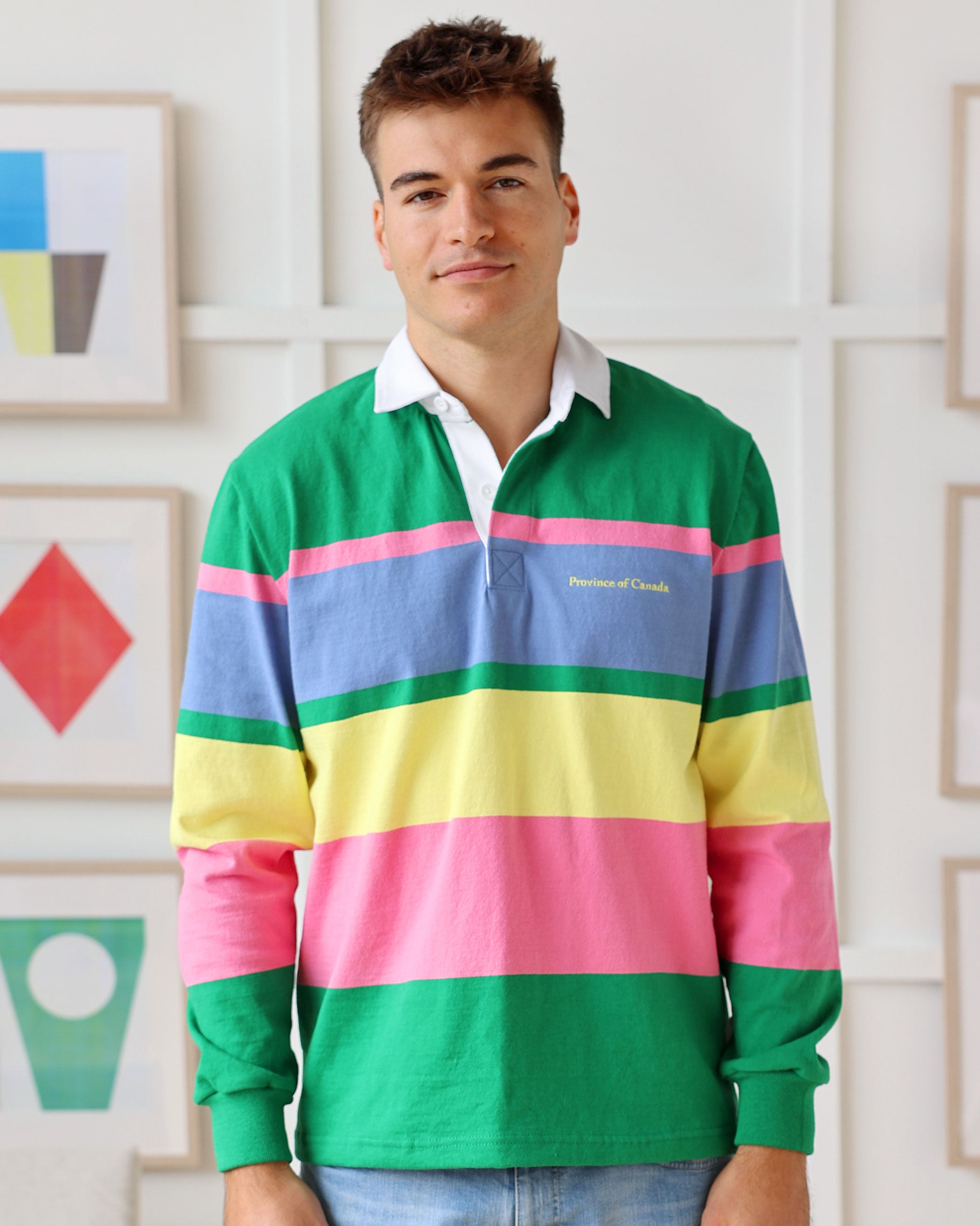 Made in Canada Quinn Rugby Shirt - Unisex 100% Cotton - Province of Canada
