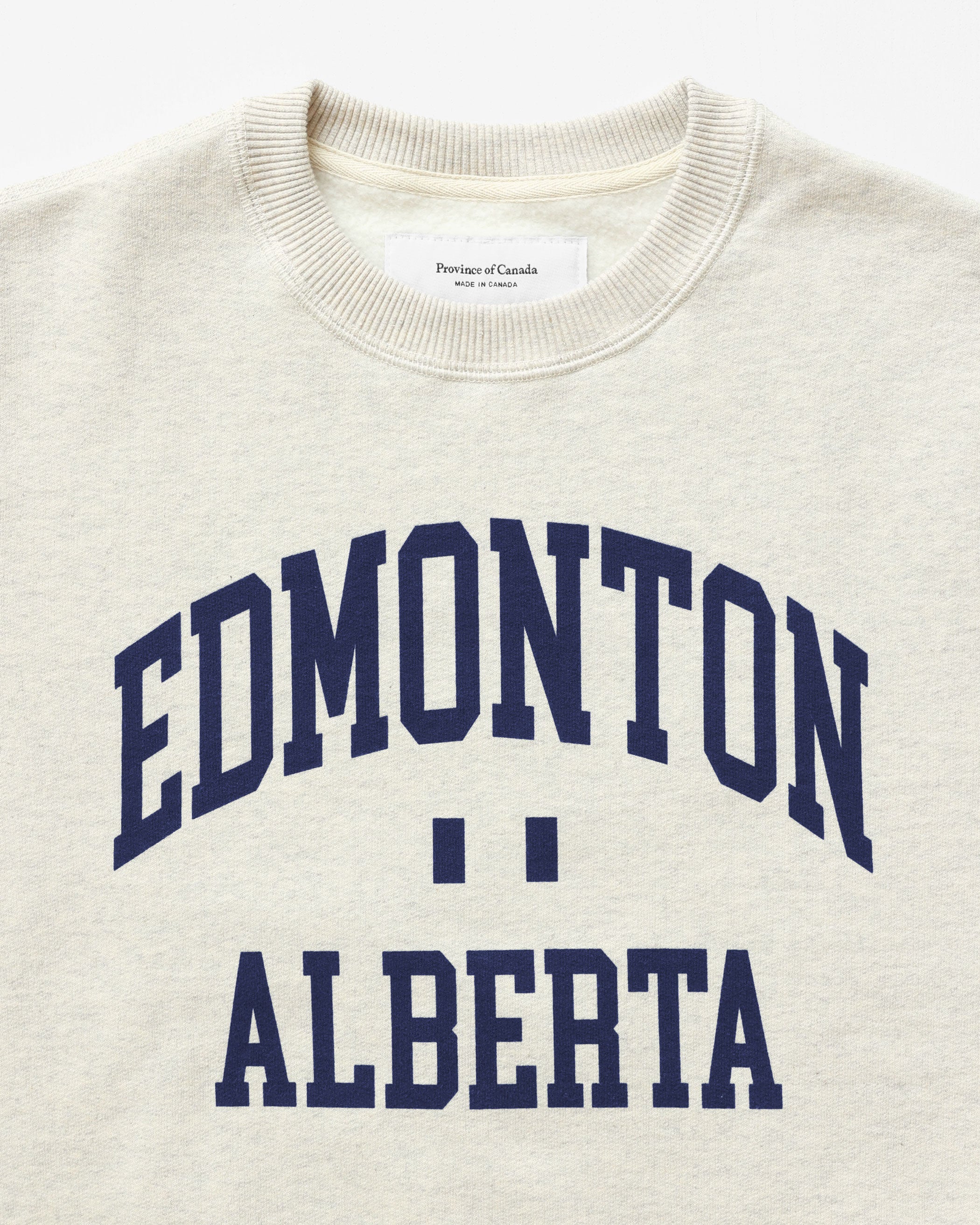 Edmonton Fleece Sweatshirt Eggshell - Unisex – Province of Canada