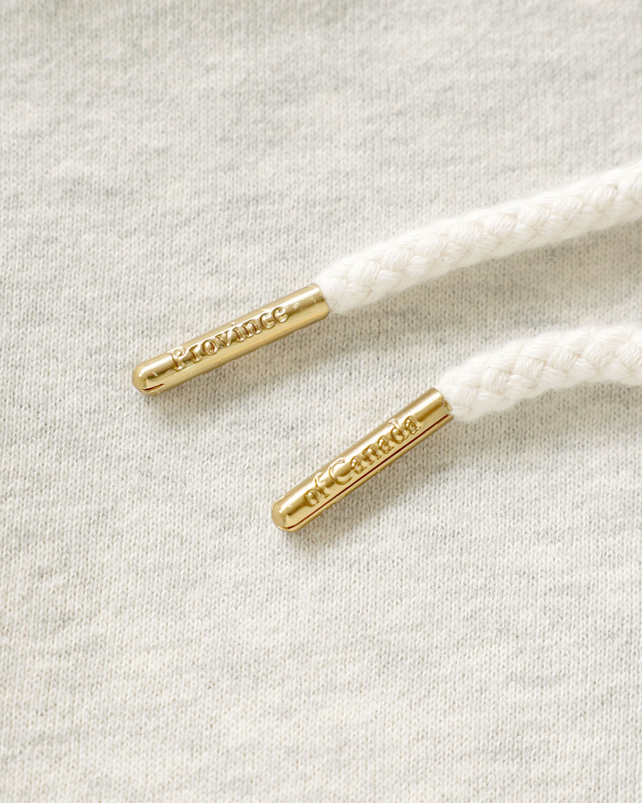 Made in Canada Fleece Script Logo Hoodie Eggshell - Unisex - Province of Canada