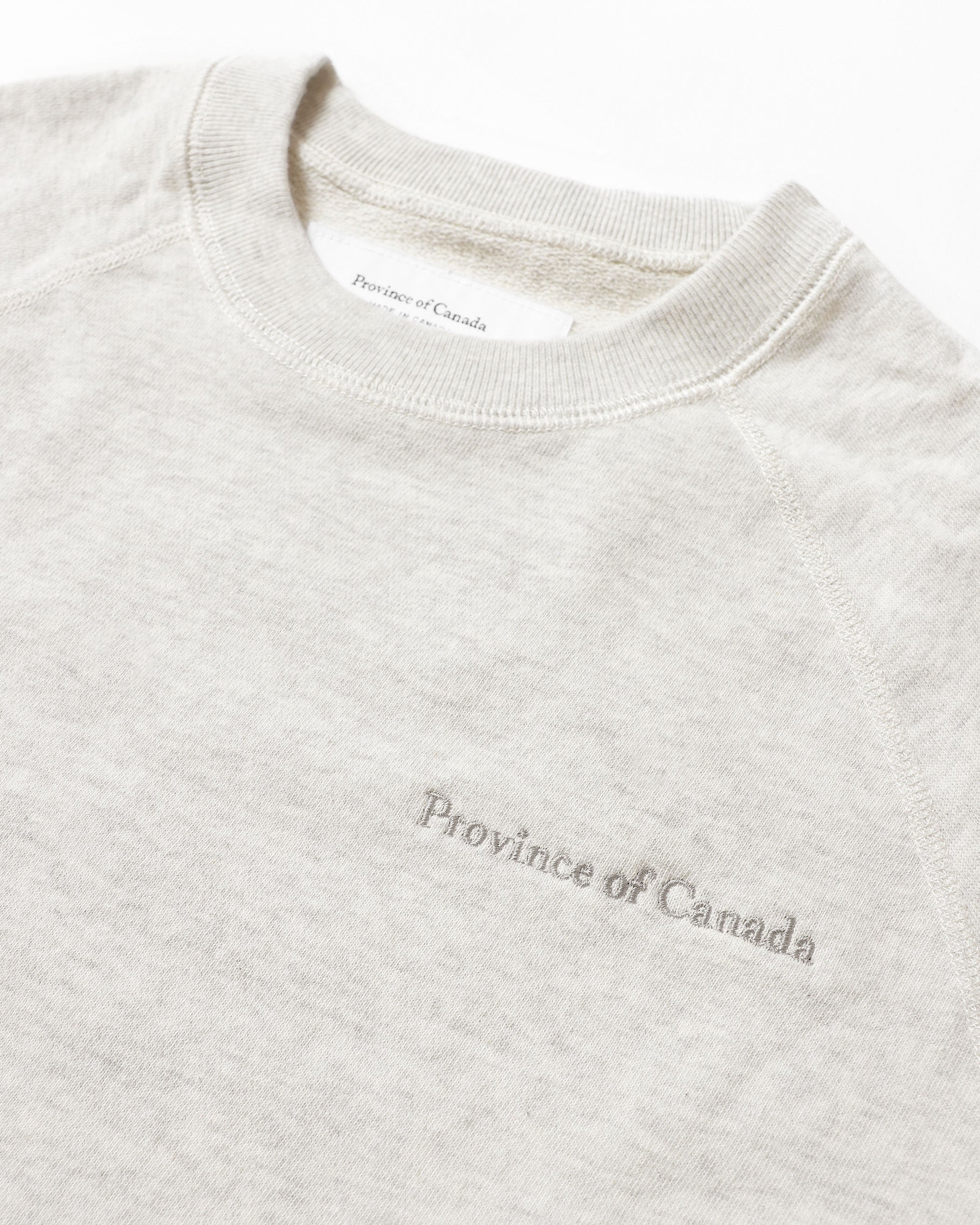 Made in Canada French Terry Sweater Eggshell - Unisex - Province of Canada