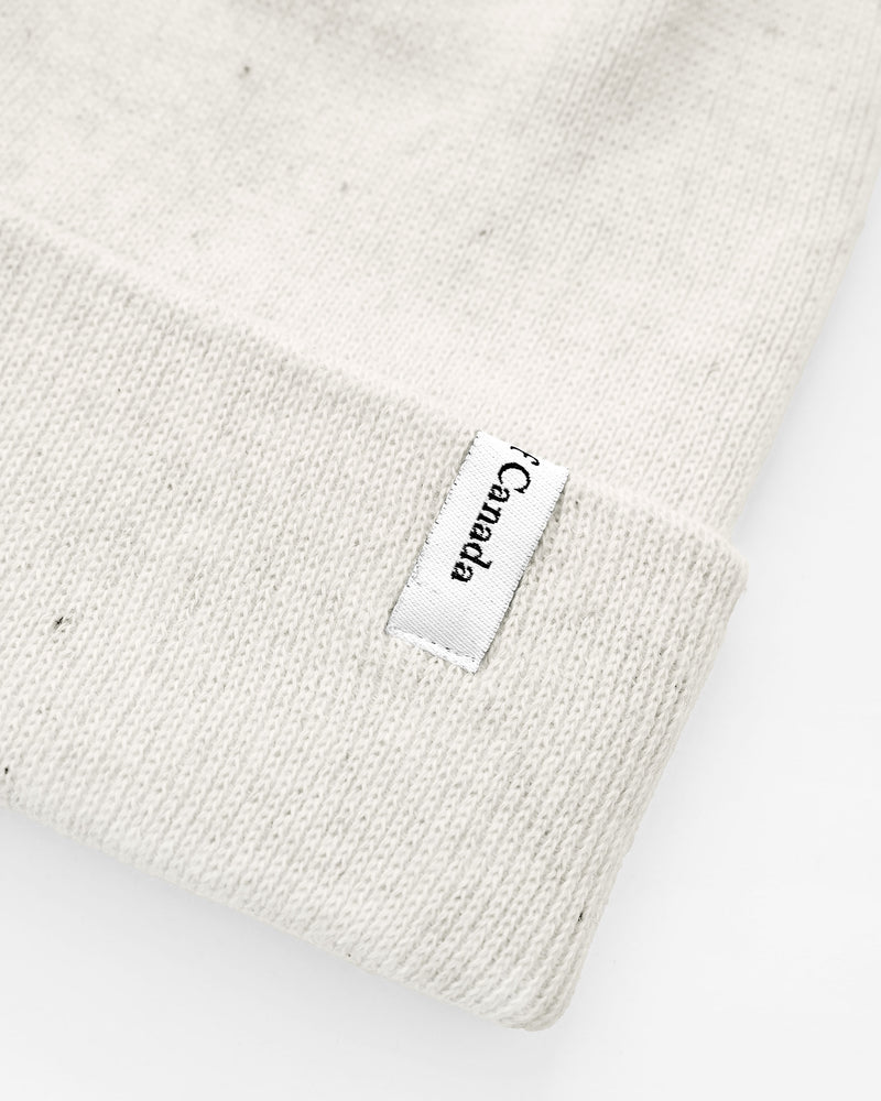 Made in Canada Fine Ribbed Cotton Toque Eggshell - Province of Canada