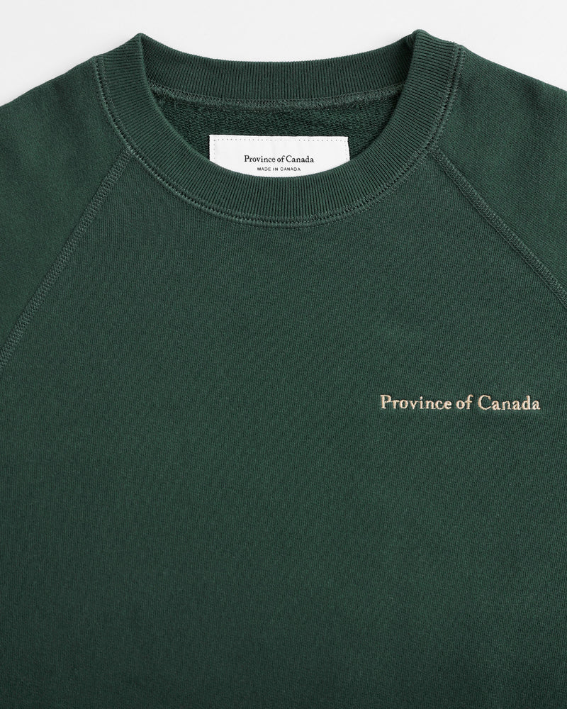 Made in Canada 100% Cotton French Terry Sweatshirt Forest - Unisex - Province of Canada