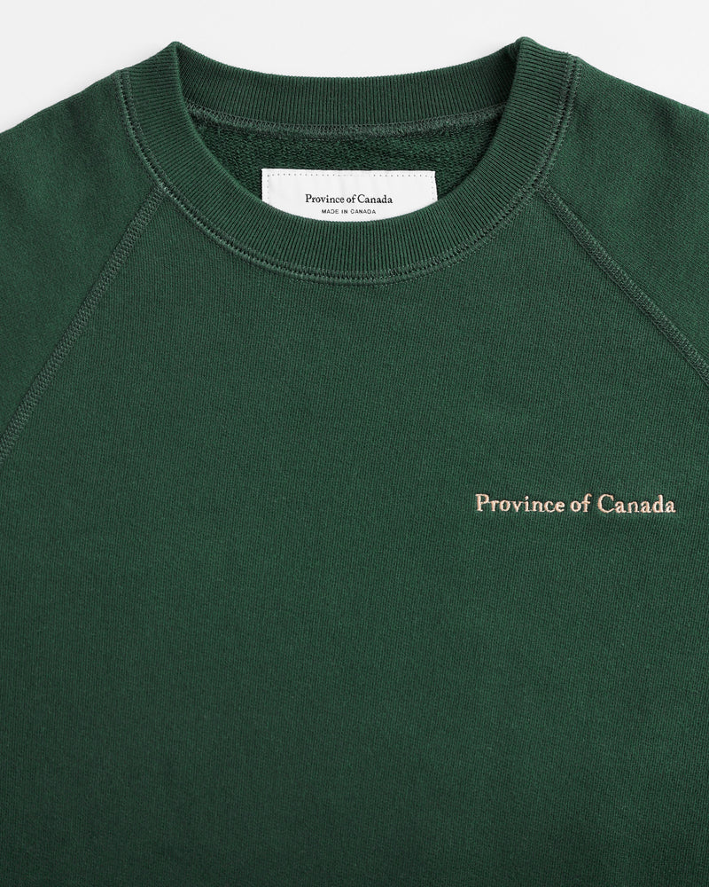 Made in Canada 100% Cotton French Terry Sweatshirt Forest - Unisex - Province of Canada