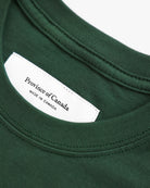 Made in Canada 100% Organic Cotton Monday Long Sleeve Tee T-Shirt Forest Green - Province of Canada