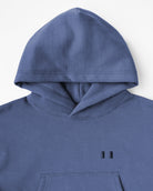 Made in Canada Flag Fleece Crop Hoodie French Blue - Province of Canada