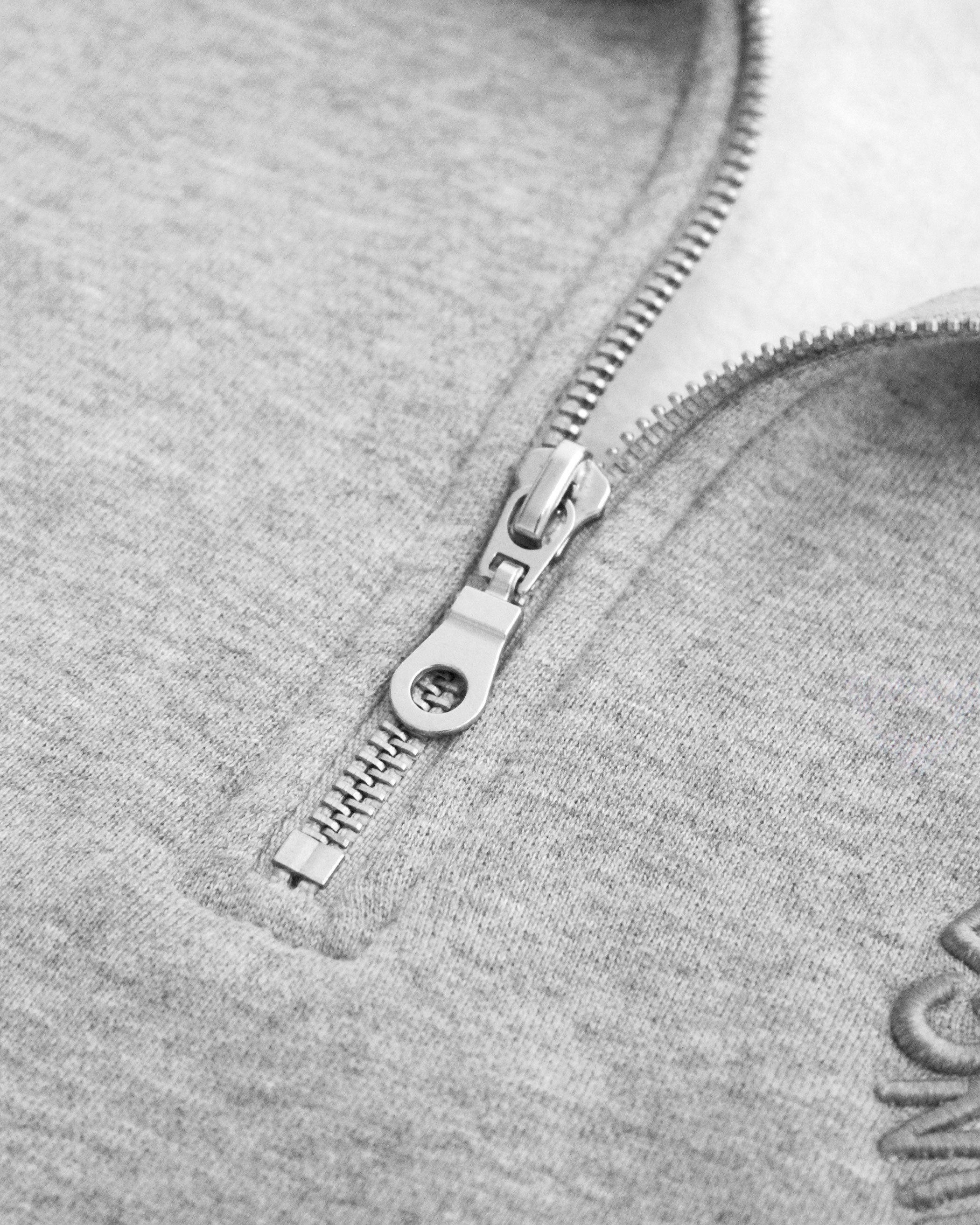 Half Zip Fleece Sweatshirt Heather Grey - Unisex – Province of Canada