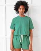 Made in Canada Monday Crop Top Green - Province of Canada