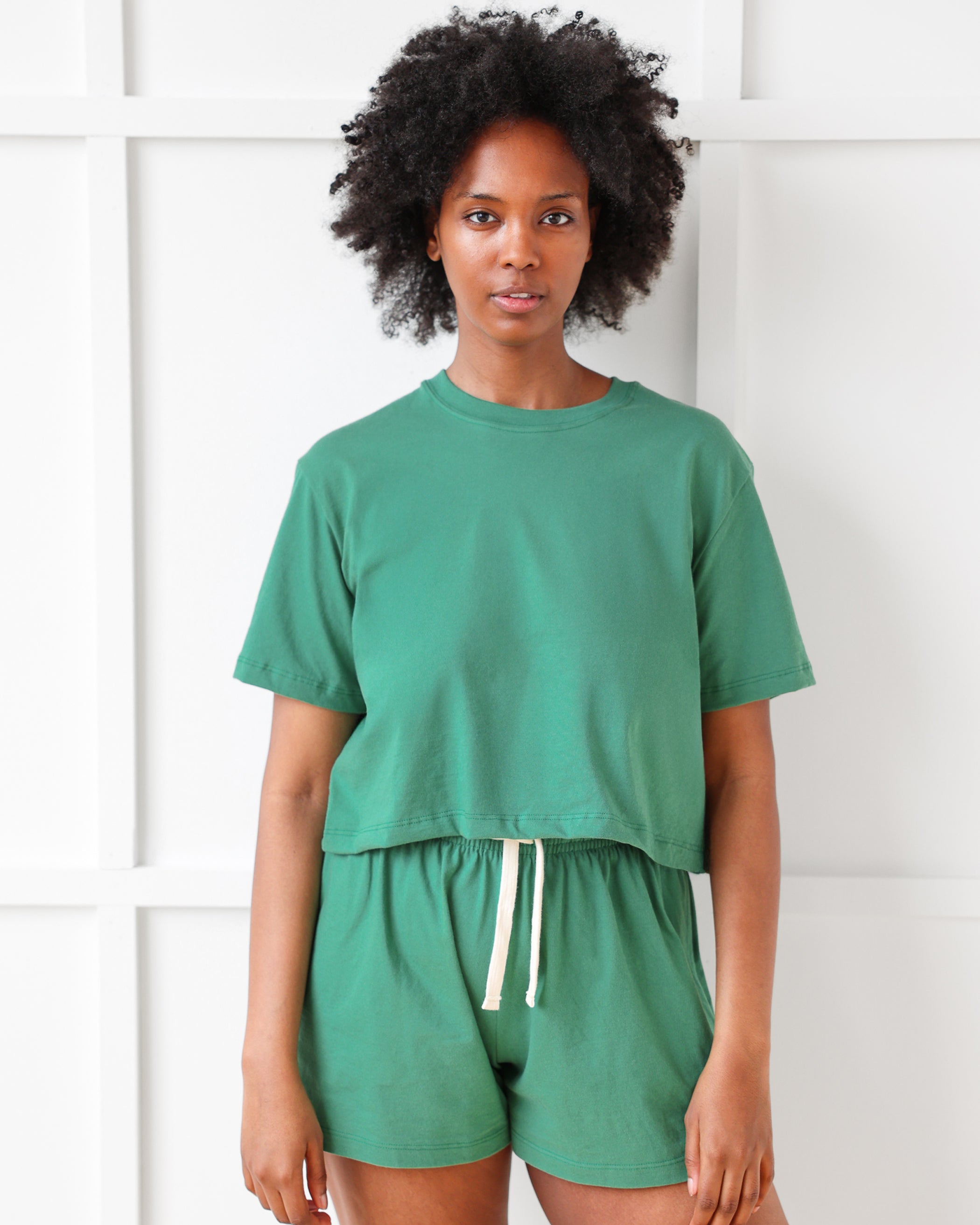 Made in Canada Monday Crop Top Green - Province of Canada