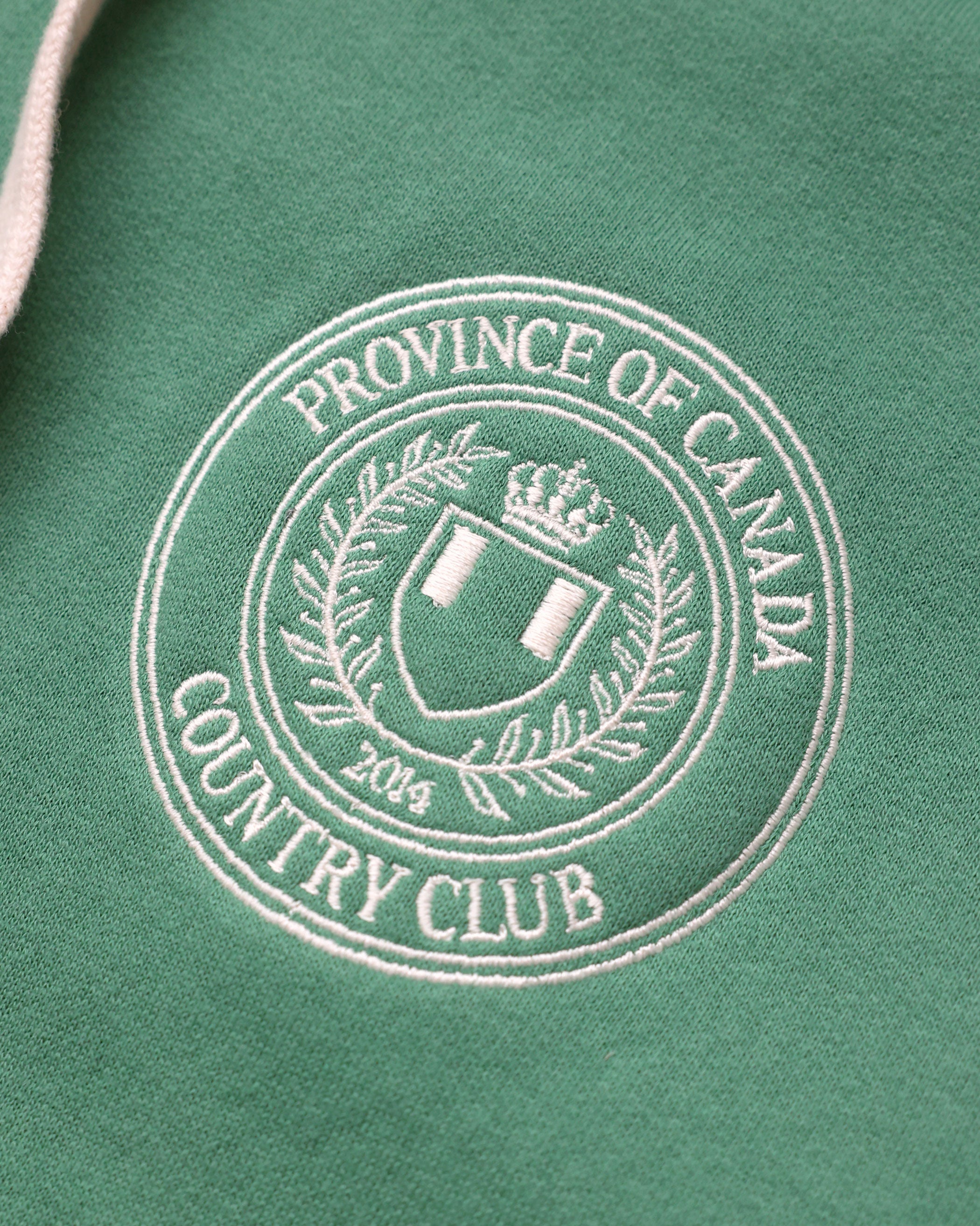 Made in Canada Country Club Fleece Zip Hoodie Green - Unisex - Province of Canada