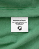 Made in Canada 100% Organic Cotton Soccer Pitch Flag Tee Green - Unisex - Province of Canada  
