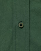 Made in Canada 100% Cotton Washed Poplin Shirt Forest Green - Unisex - Province of Canada