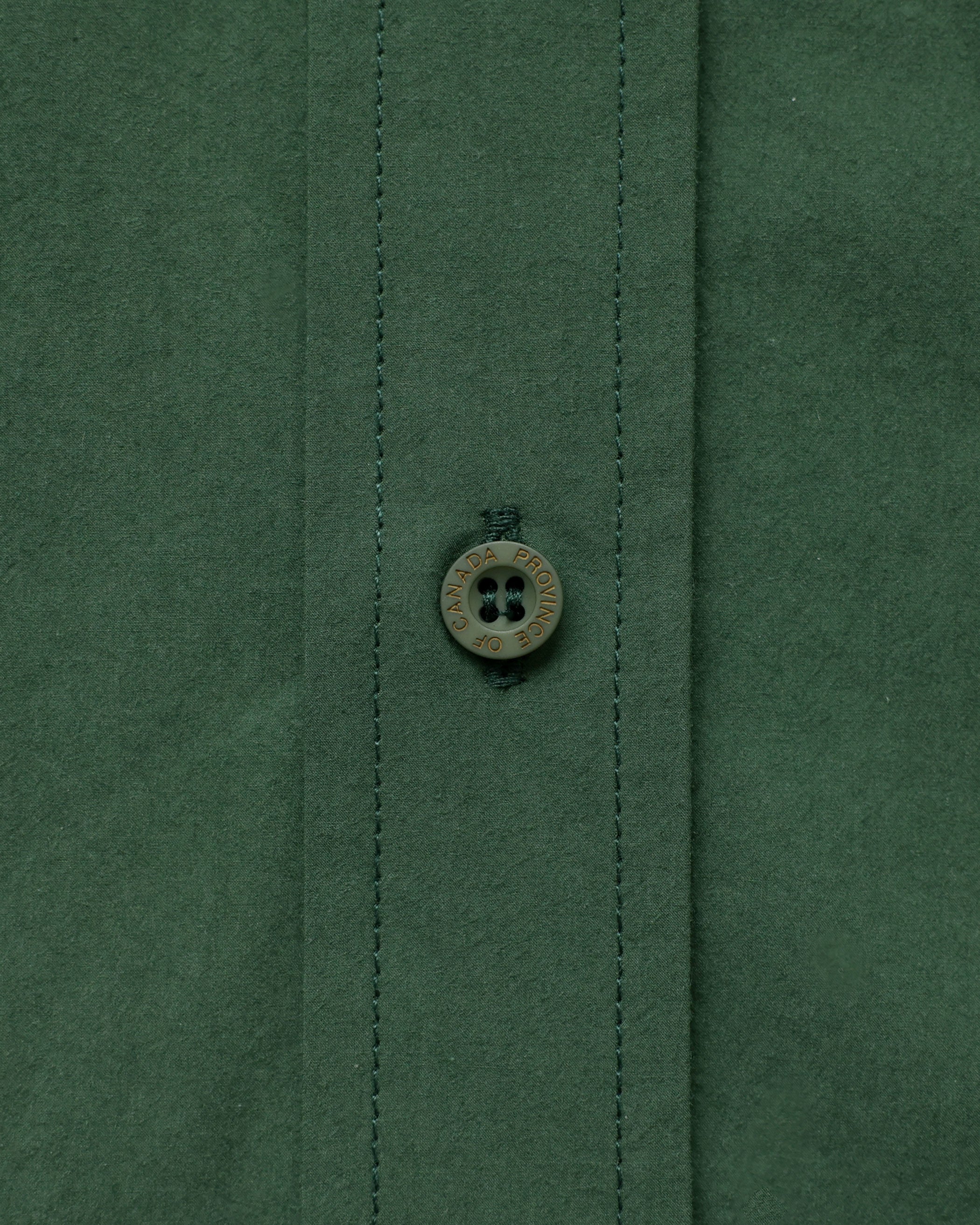 Made in Canada 100% Cotton Washed Poplin Dress Forest Green - Province of Canada