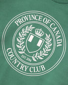 Made in Canada Country Club Fleece Sweatshirt Green - Unisex - Province of Canada