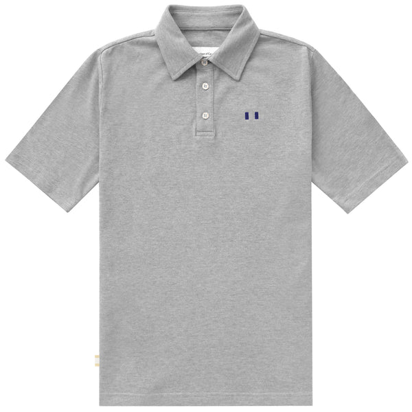 Made in Canada Flag Polo Shirt Heather Grey - Unisex - Province of Canada