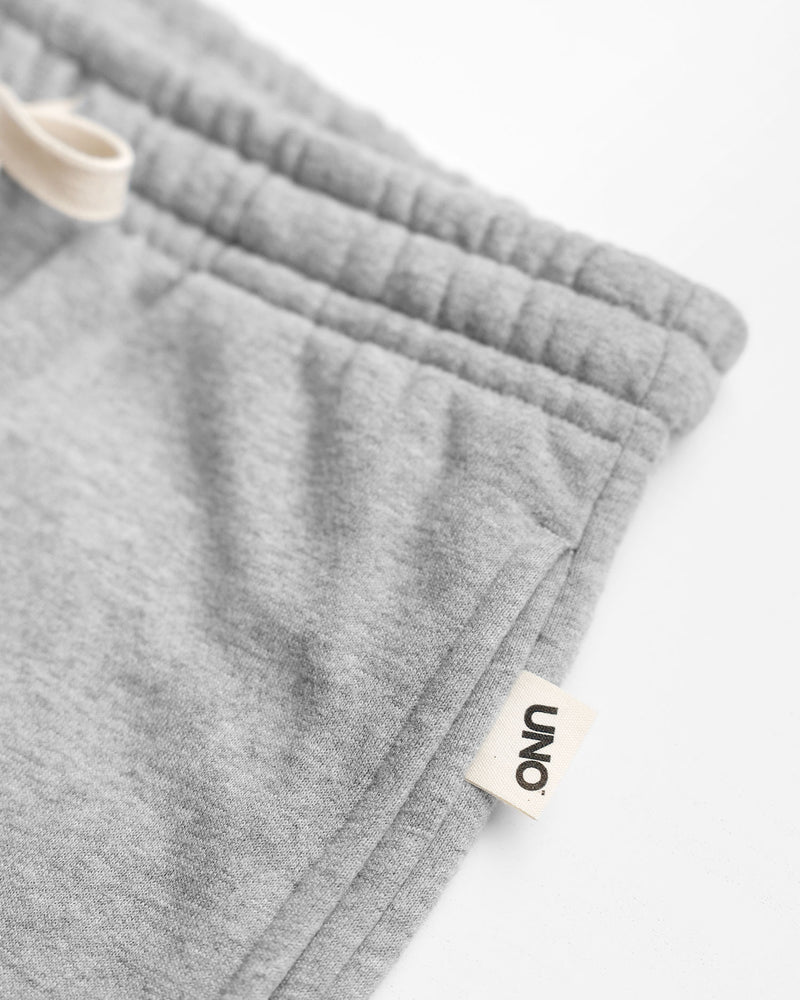 Uno Draw 4 Fleece Sweatpant Heather Grey - Made in Canada - Province of Canada