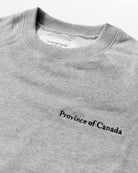 Made in Canada French Terry Sweater Heather Grey - Unisex - Province of Canada