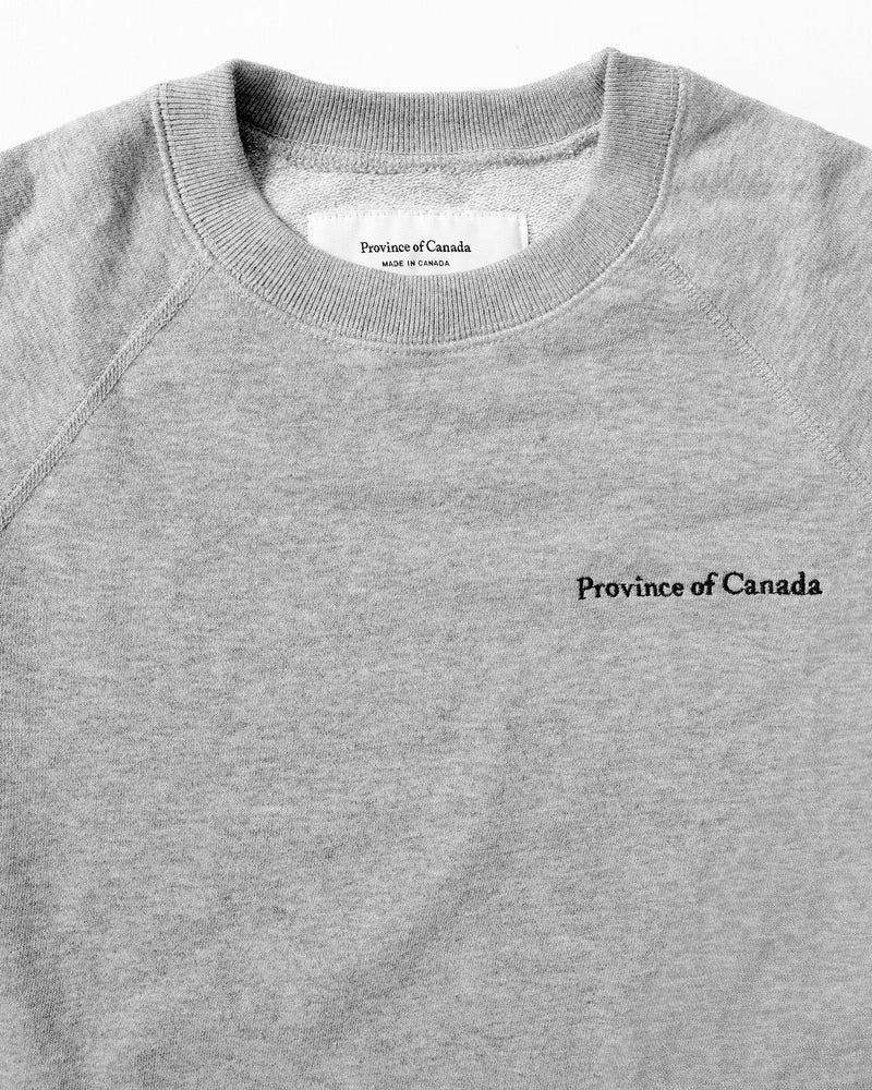 Made in Canada French Terry Sweater Heather Grey - Unisex - Province of Canada