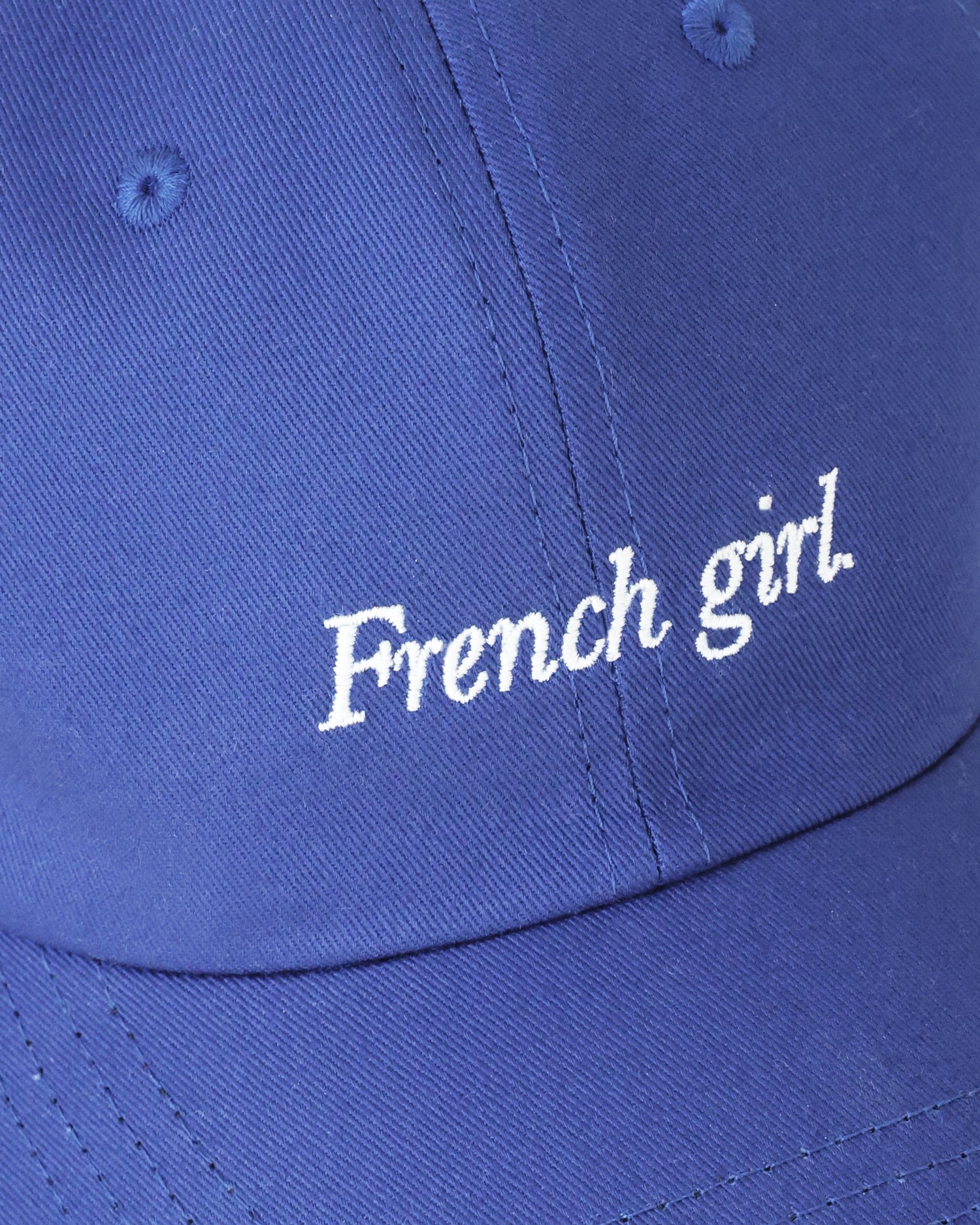 Made in Canada 100% Cotton Blue French Girl Baseball Hat - Province of Canada 