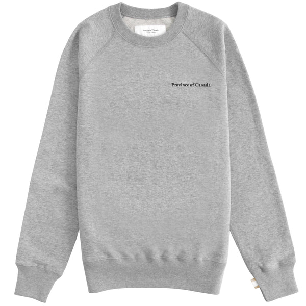 Made in Canada French Terry Sweater Heather Grey - Unisex - Province of Canada