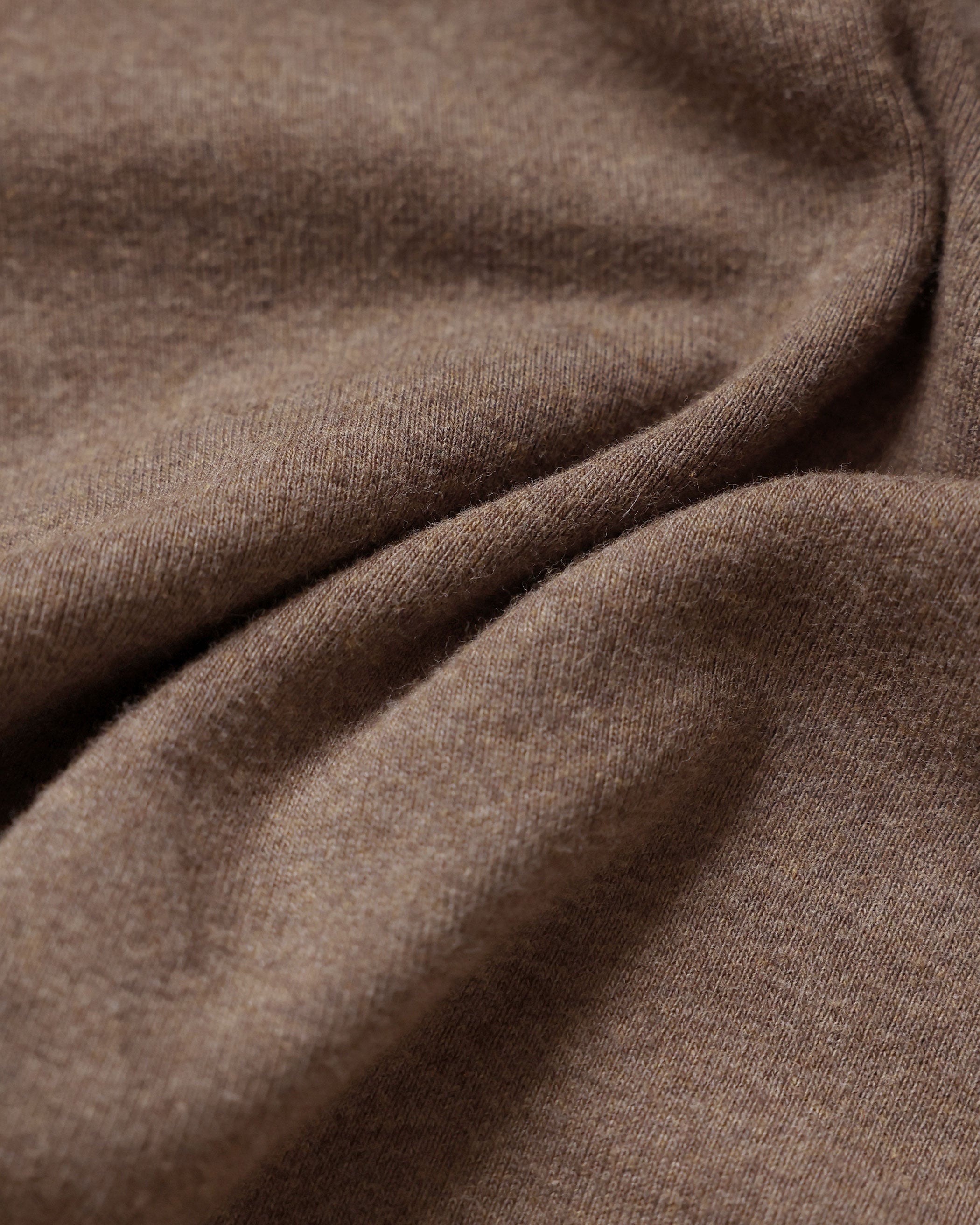 Made in Canada 100% Cotton Fine Ribbed Long Sleeve Dress Heather Brown - Province of Canada 