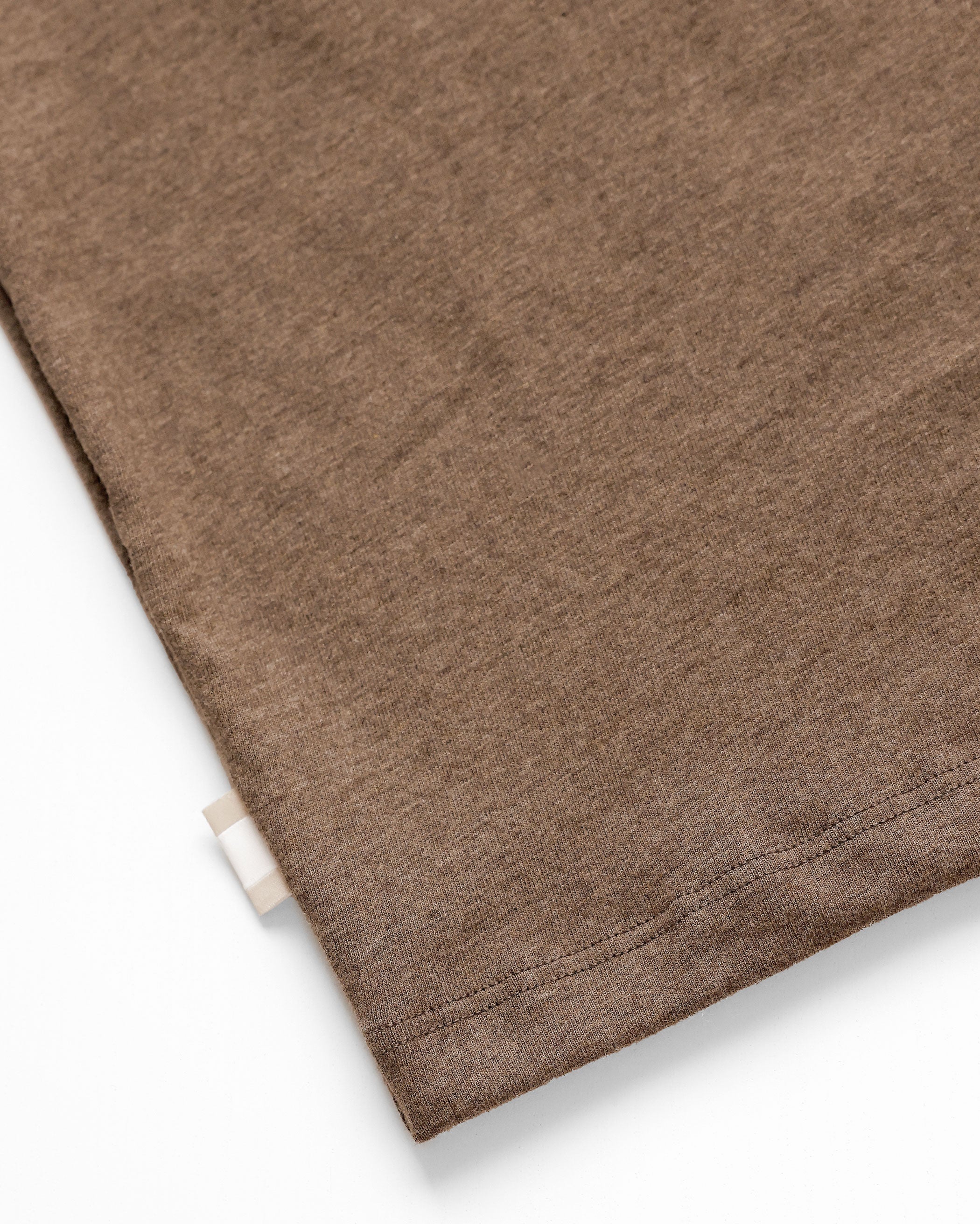 Made in Canada 100% Organic Cotton Monday Long Sleeve Crop Tee Heather Brown - Unisex - Province of Canada