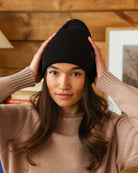 Made in Canada - Cashmere Wool Rib Toque Black - Province of Canada