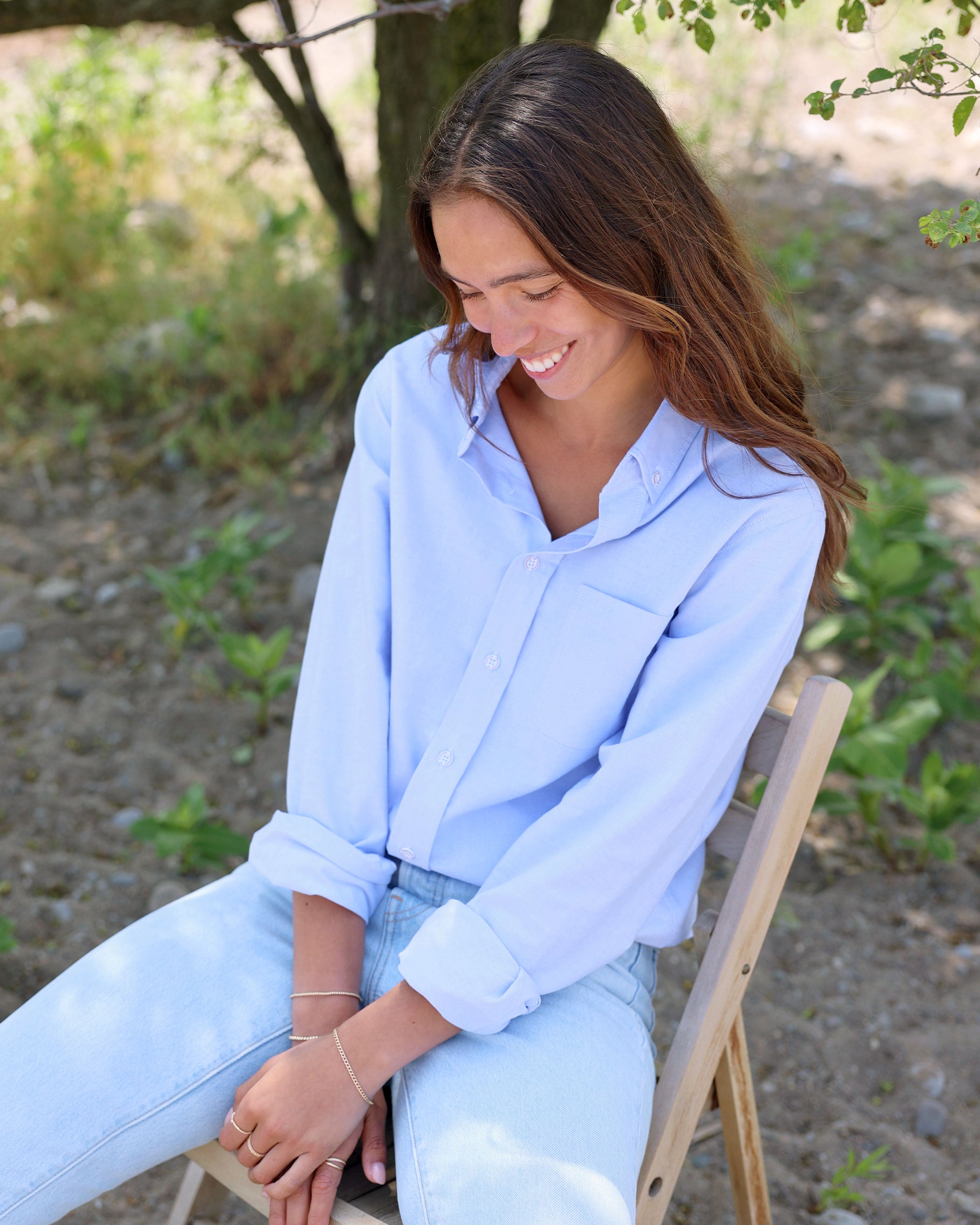 Oxford Stripe Button Down Shirt - Made in Canada - Province of Canada