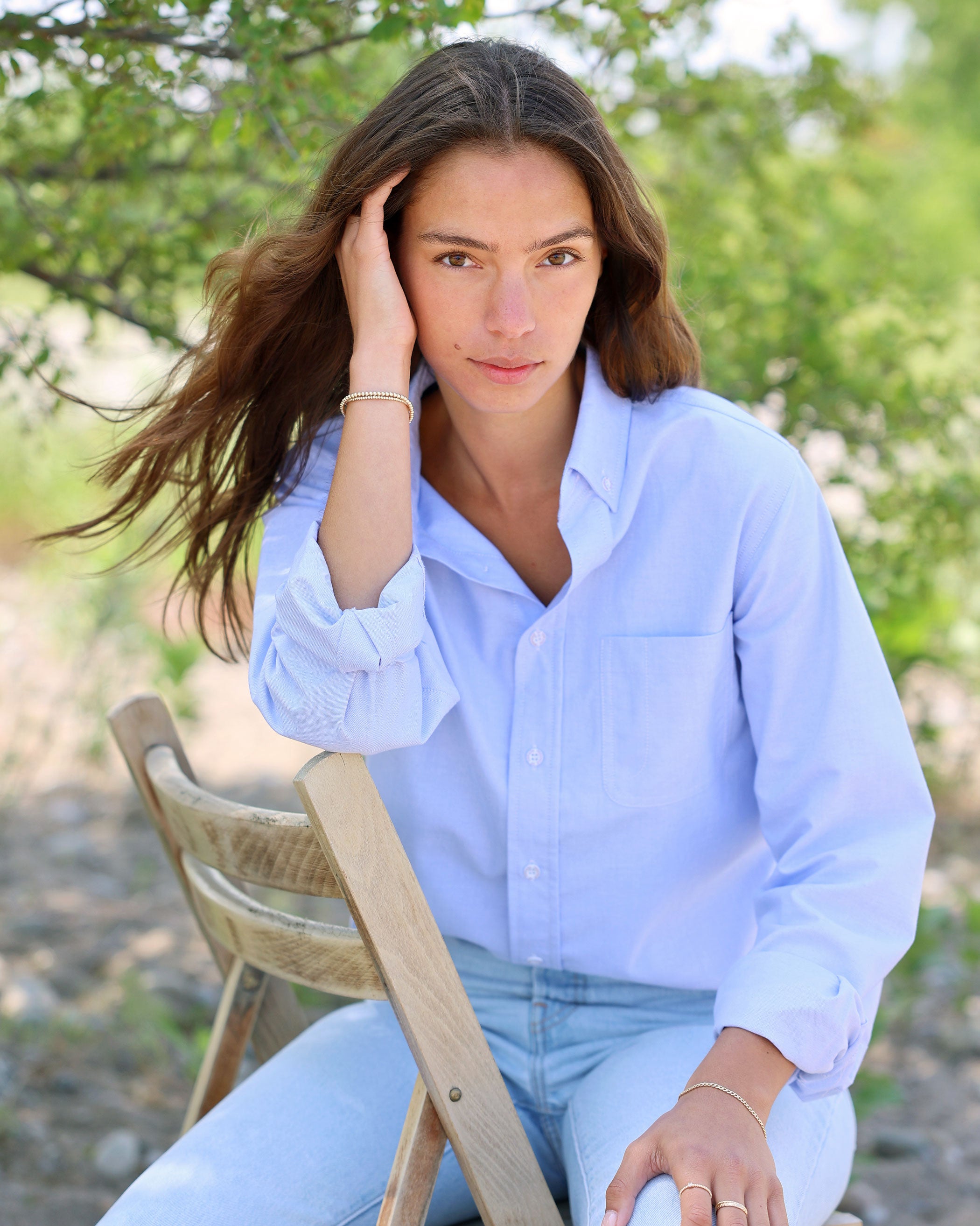 Oxford Stripe Button Down Shirt - Made in Canada - Province of Canada