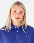 Made in Canada Flag Polo Shirt Royal Unisex - Province of Canada