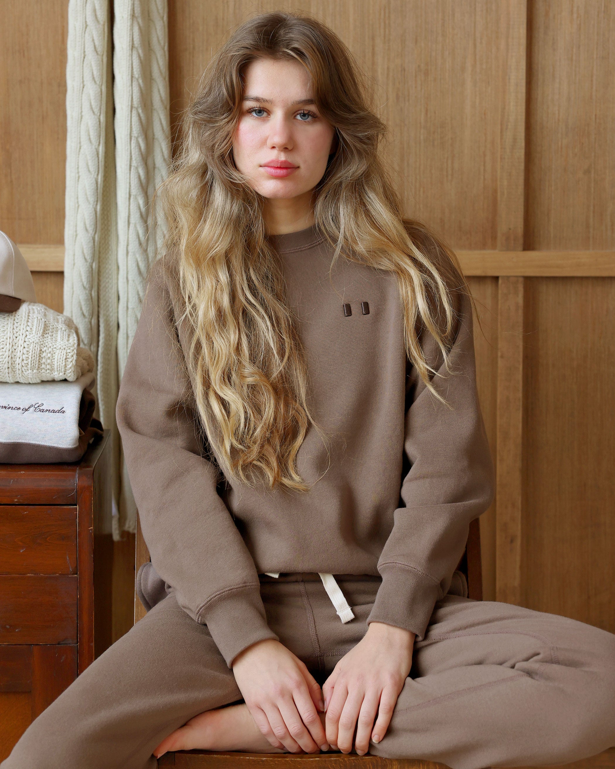 Flag Fleece Sweatshirt Chestnut - Unisex – Province of Canada
