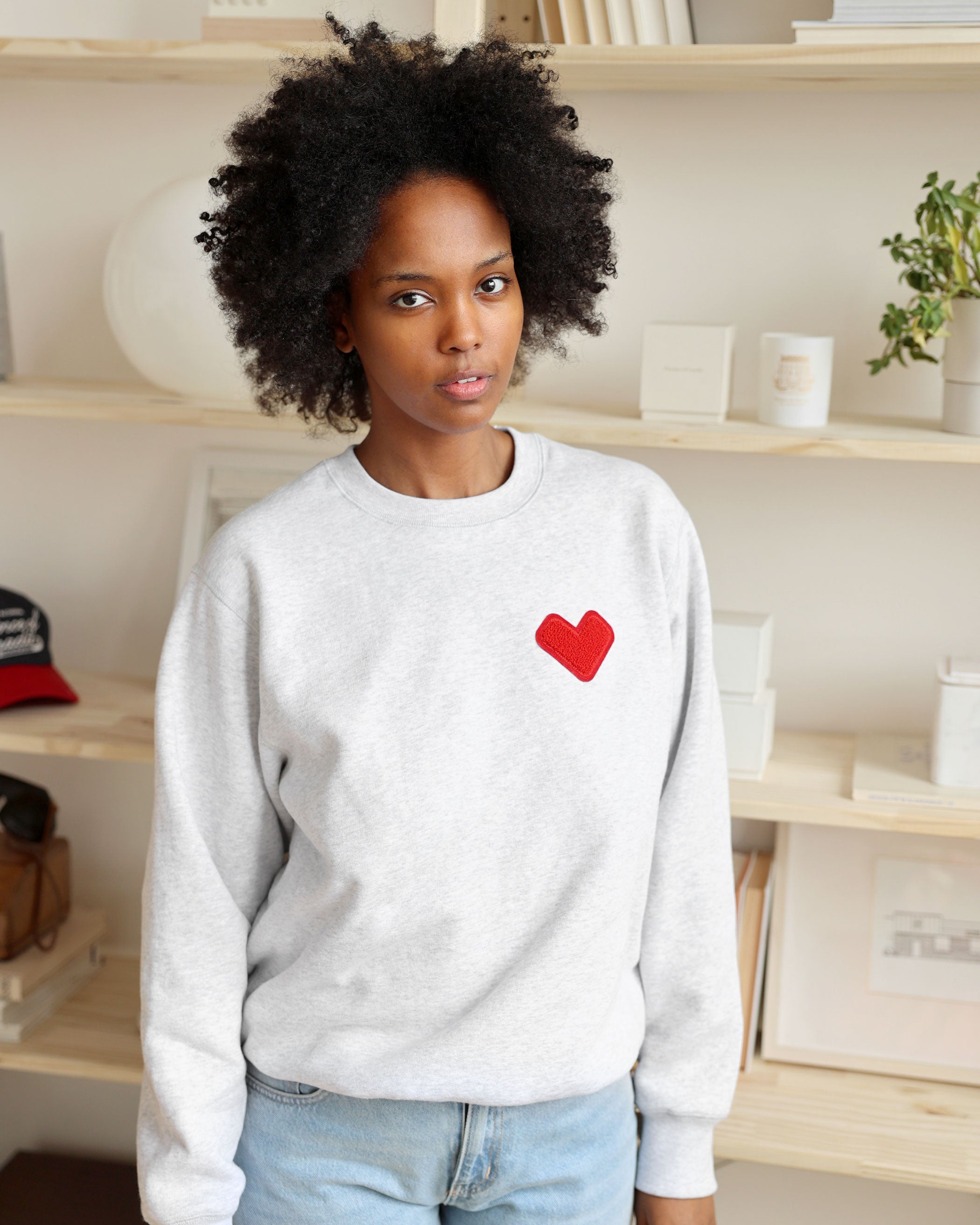[GRAVER]★BIG CLOUD HEART SMILE SWEATSHIRT Designer fashion, Seoul-fully created | W Concept