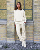 Made in Canada Lounge Fleece Sweatpant Cream Unisex - Province of Canada