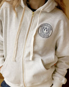 Made in Canada Country Club Fleece Zip Hoodie Eggshell - Unisex - Province of Canada