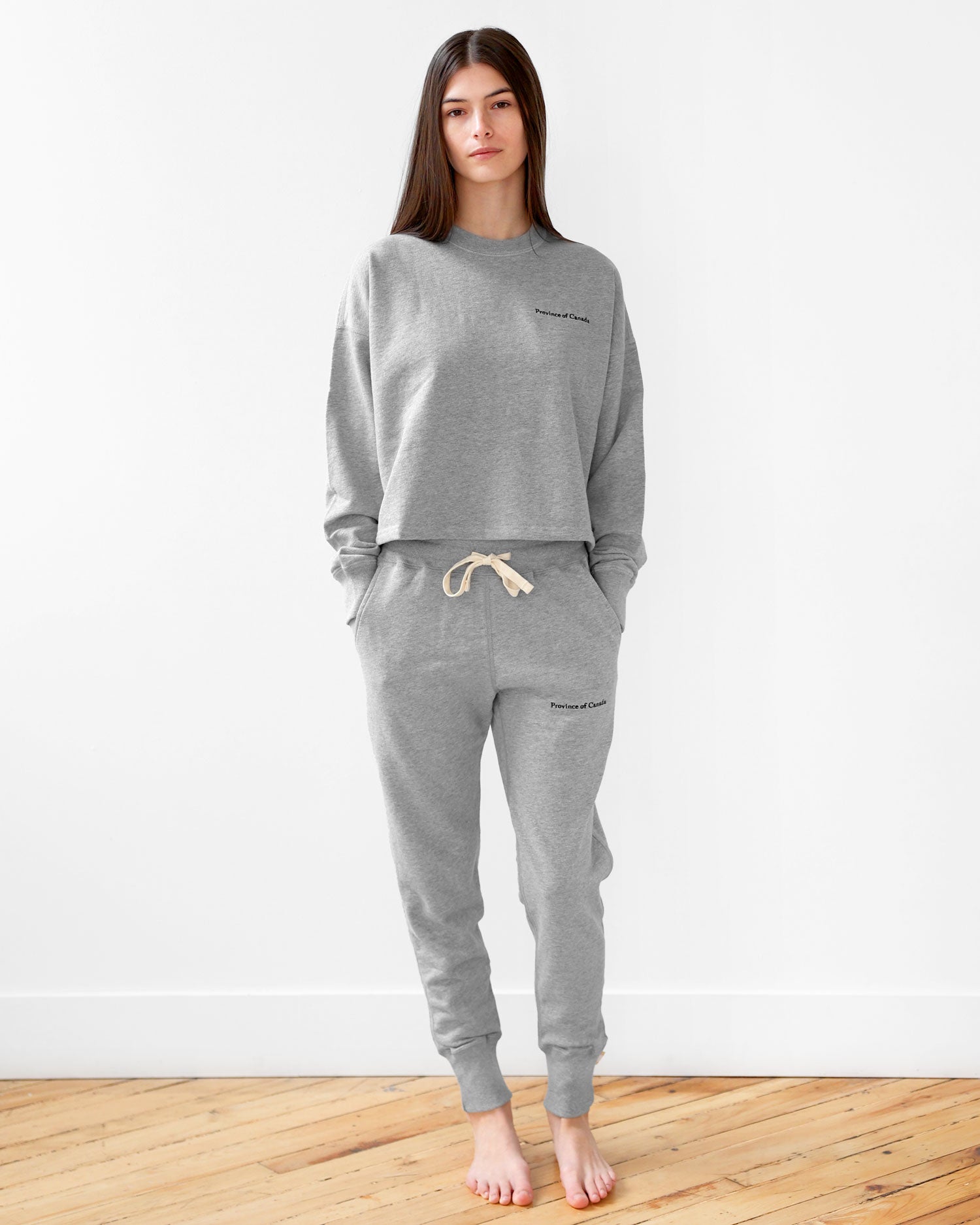 Made in Canada French Terry Sweatpant Heather Grey - Unisex - Province of Canada