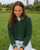 Made in Canada 100% Cotton Knit Cardigan Forest - Unisex - Province of Canada