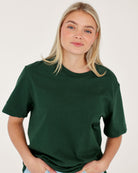 Made in Canada 100% Organic Cotton Monday Tee T-Shirt Forest Green Unisex - Province of Canada