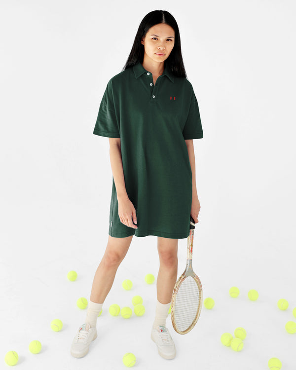 Made in Canada Flag Polo Dress Evergreen - Province of Canada