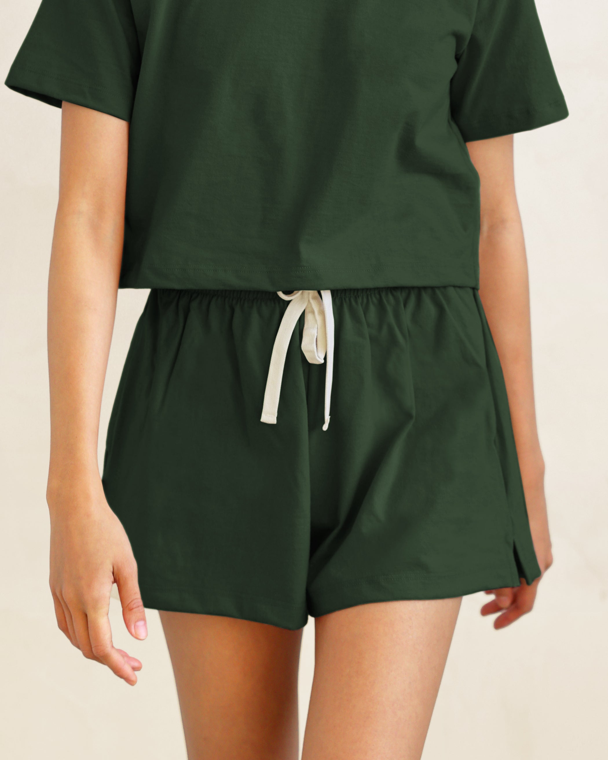 Made in Canada 100% Cotton Weekend Short Forest - Womens - Province of Canada