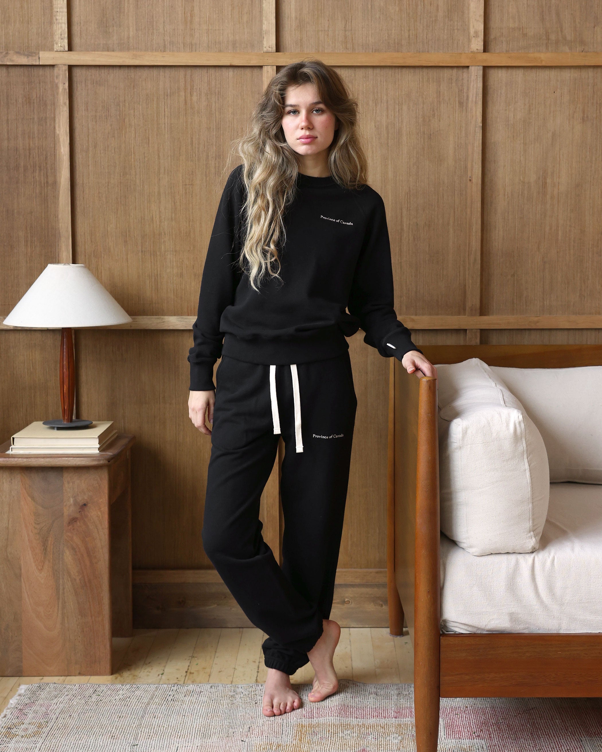 Relaxed French Terry Sweatpant Black - Unisex - Made in Canada