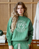 Made in Canada Country Club Fleece Sweatshirt Green - Unisex - Province of Canada