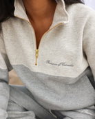 Made in Canada Club Fleece Half Zip Heather Grey - Unisex Province of Canada