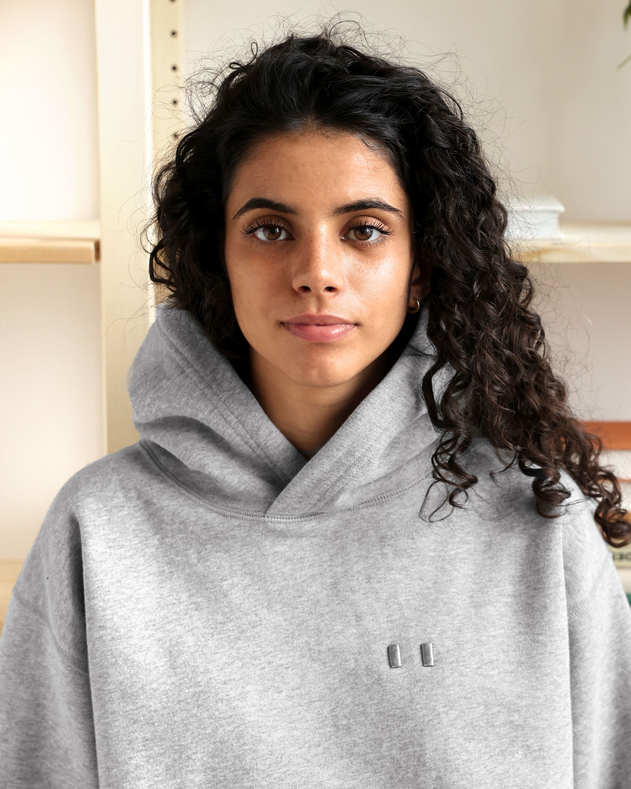Made in Canada Flag Fleece Hoodie Heather Grey - Unisex